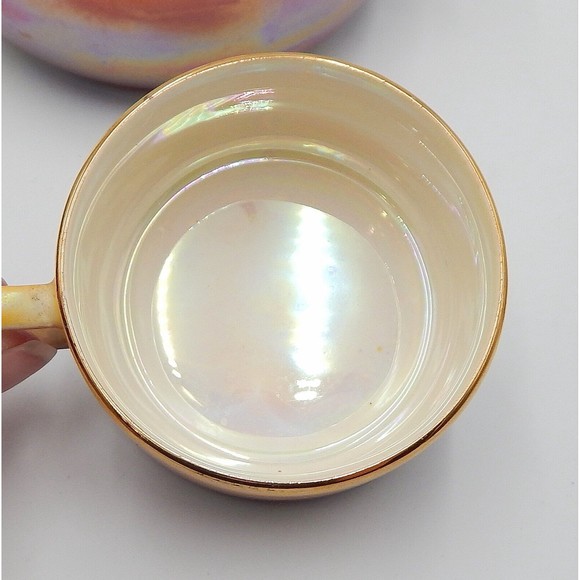 Royal Winton Grimwades Two Tone Luster 4 Piece Individual Stacking Tea Set - Picture 14 of 15